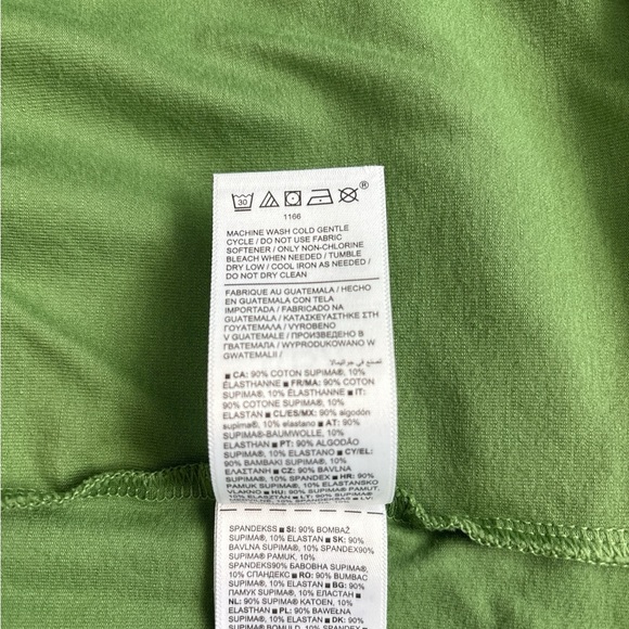 Athleta Green Tee, Size Large, Cotton/Spandex/Elastane, No Imperfections - Picture 3 of 4